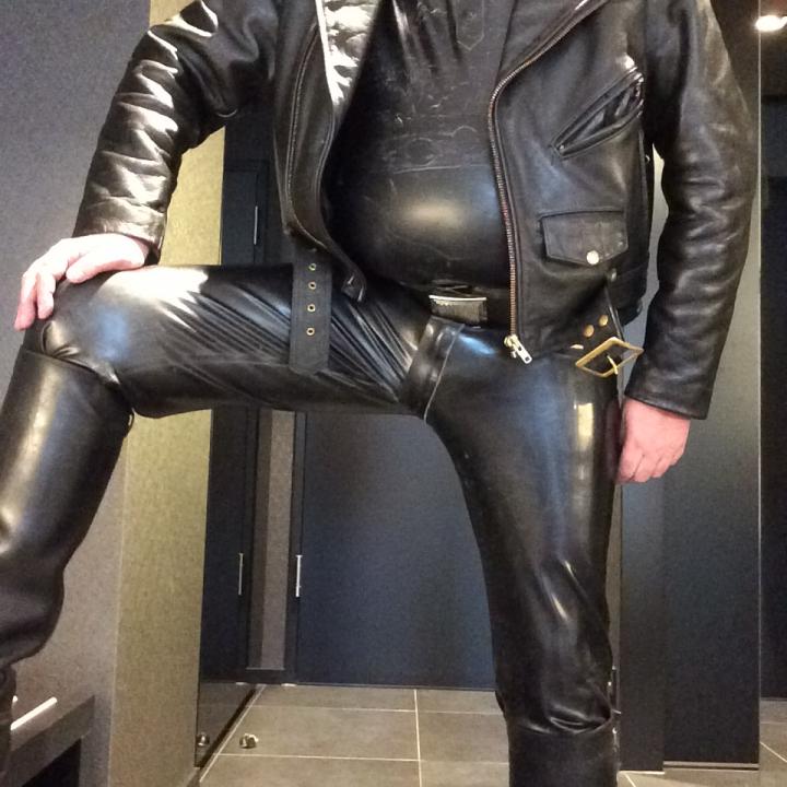 Leather and rubber